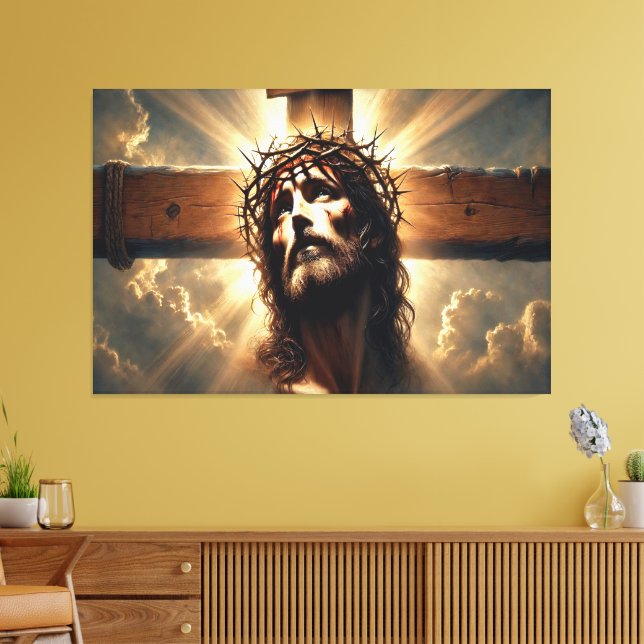 Imprimir Imagem de Jesus Canvas 11 (Insitu(Sala de estar))