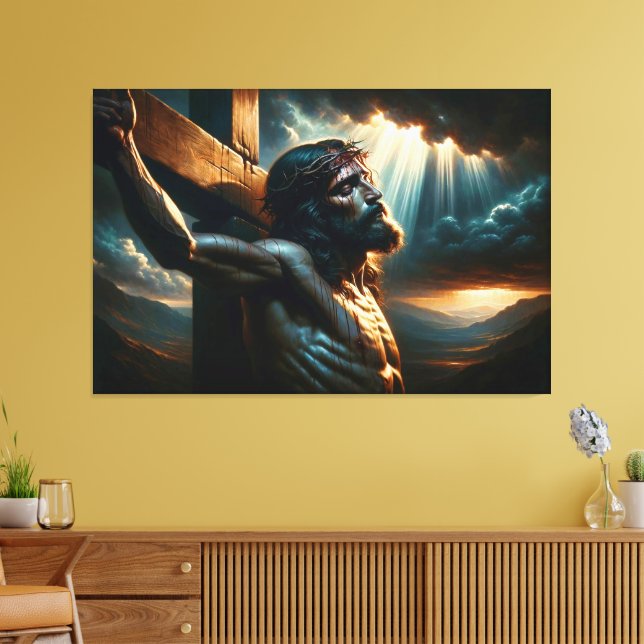 Imprimir Imagem de Jesus Canvas 3 (Insitu(Sala de estar))