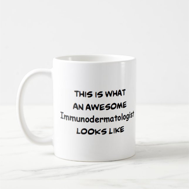 imunodermatologista, caneca de café incrível (Esquerda)