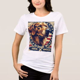 In Dogs We Trust T-Shirt – Funny Patriotic Dog Lov