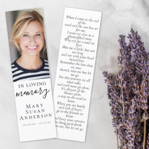 In Loving Memory Photo Memorial Bookmark