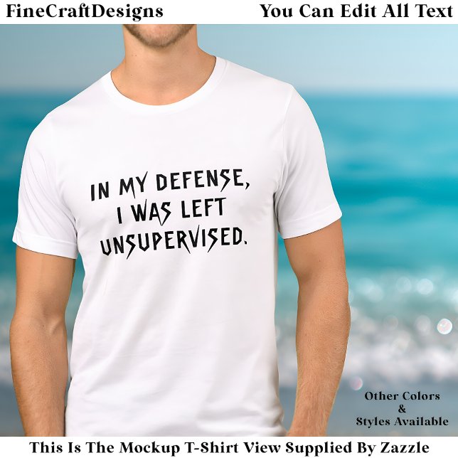 In My Defense Funny Excuse Trendy Quote  Tri-Blend (Criador carregado)