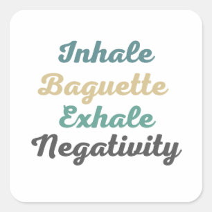 Inalar Adesivos de Negatividade de Exalação Baguet