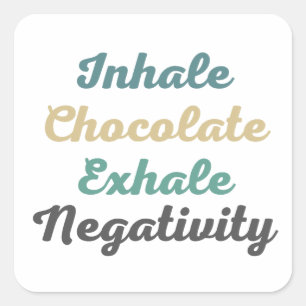 Inalar Adesivos de Negatividade do Chocolate