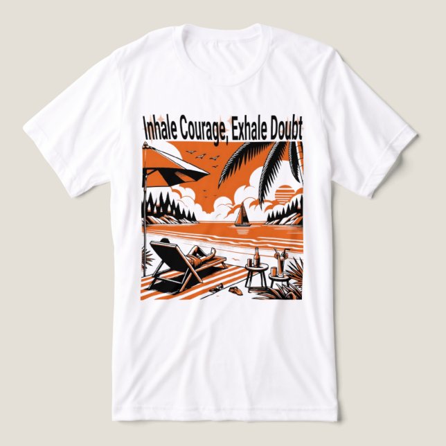 Inalar Dúvida sobre coragem - Motivação (Design frontal)