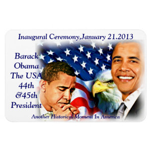 Inauguration2013, ímã de Barack Obama_Premium