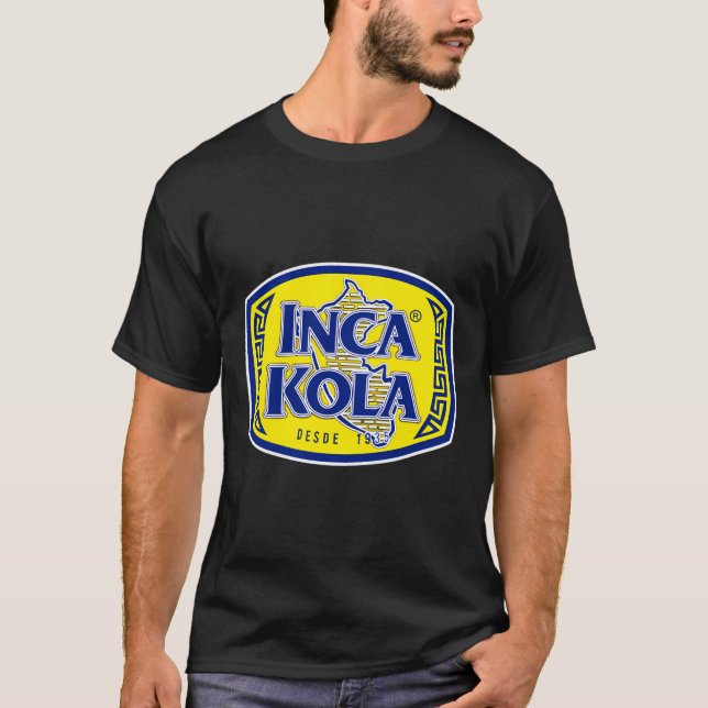 Inca Kola T Camisa Ouro Peru Kola Bubblegum Cream (Frente)