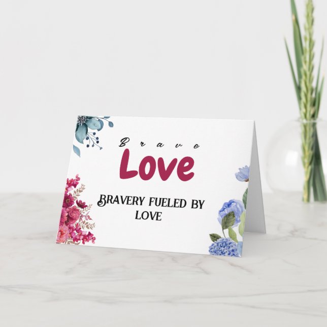 Incentivo ao amor Cartões de cancer do paciente (Frente)