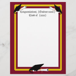 Inclinação do boné de formatura - Cores das Escola