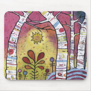 Inclinar-se na luz das estrelas Mousepad - 9,25" x