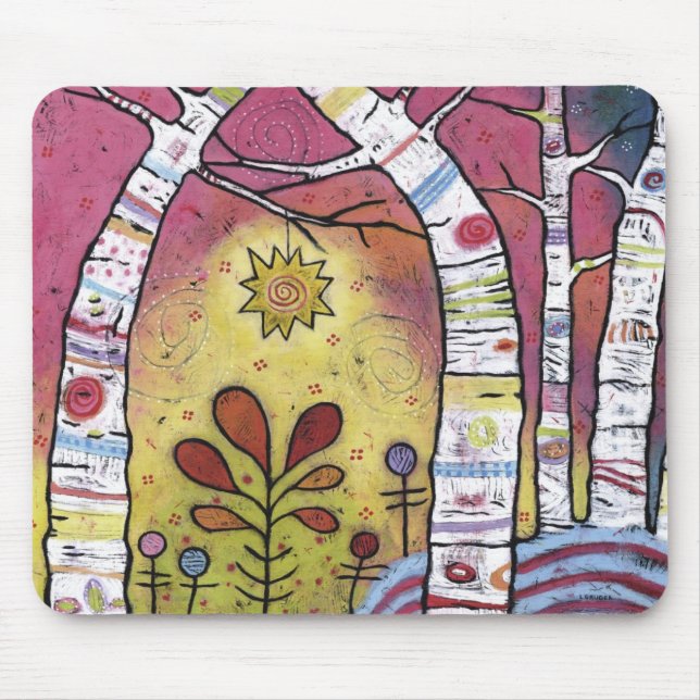 Inclinar-se na luz das estrelas Mousepad - 9,25" x (Frente)