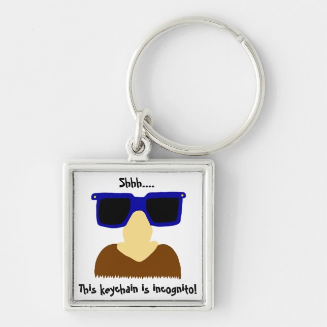 Incognito Mustache e Chaveiro de Óculos (Frente)