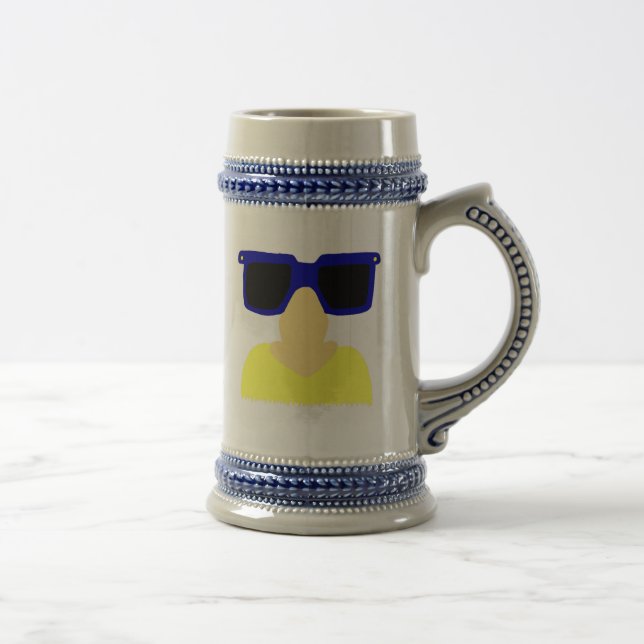 Incognito Mustache e Óculos Caneca de cerveja loir (Direita)