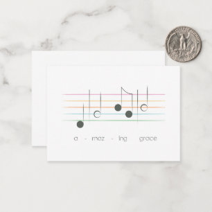 Incrível Cartão de Nota Pequena Grace