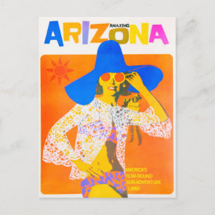 Incrível cartão postal de viagem vintage do Arizon