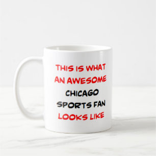incrível chicago fã esportiva caneca de café