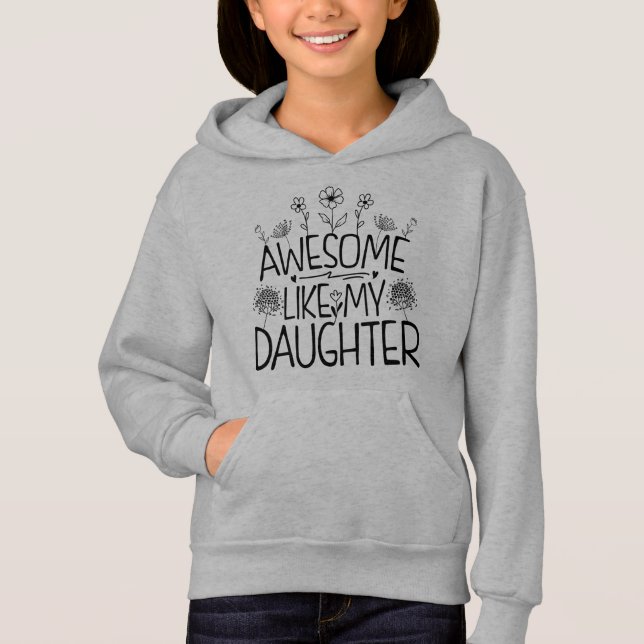 Incrível Como Minha Filha, Mamãe Presente De Flor  (Frente)