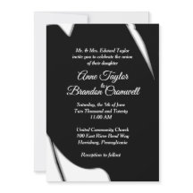 Incrível Convite Abstrato à Noite de Casamento