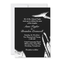 Incrível Convite De Casamento De Tema De Música Ab