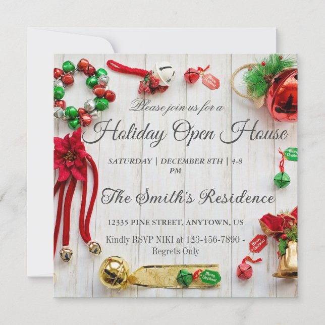 Incrível decoração vermelha de Natal de Férias do  (Frente)