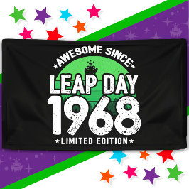 Incrível Desde 1968 Dia do Ano Leap Fev 29 Anivers