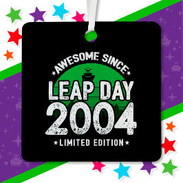 Incrível Desde 2004 Dia do Ano Leap Fev 29 Anivers
