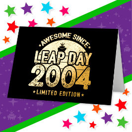 Incrível Desde 2004 Dia do Ano Leap Fev 29 Anivers