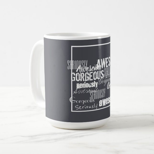 Incrível Inspiração de Motivação Caneca de Café (Frente Esquerda)