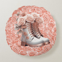 Incrível Mensagem de Paz em Almofada Redonda de Ro