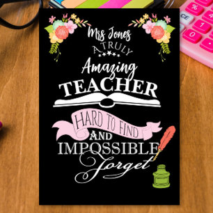 Incrível Professor Floral Agradecimento apreciação