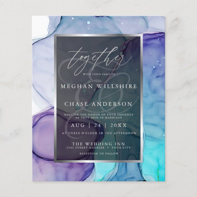 Incrível Tinta 2 de Abstrato de Líquido Aqua Viole (Frente)