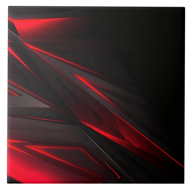 Incrível Vermelho ao Design Abstrato Ponto (Frente)