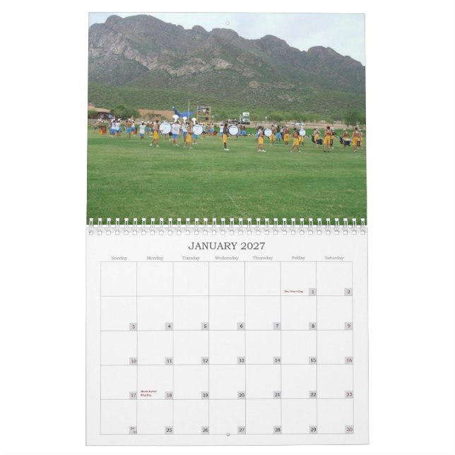 Incursores calendário de 2008 12-Meses (Jan 2027)
