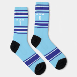 Indego and blue & orange - Name Number Socks