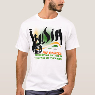 India a grande nação do grilo na camisa da terra