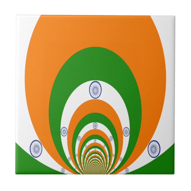 Índia Flag Kaleidoscope: Unidade sem fim e Patriot (Frente)