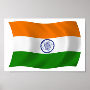 India Flag Poster Print