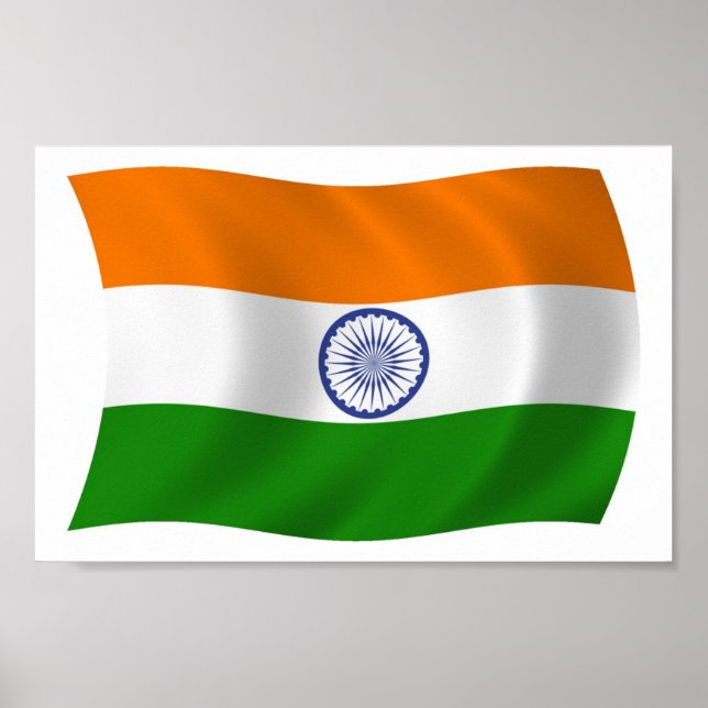 India Flag Poster Print (Frente)