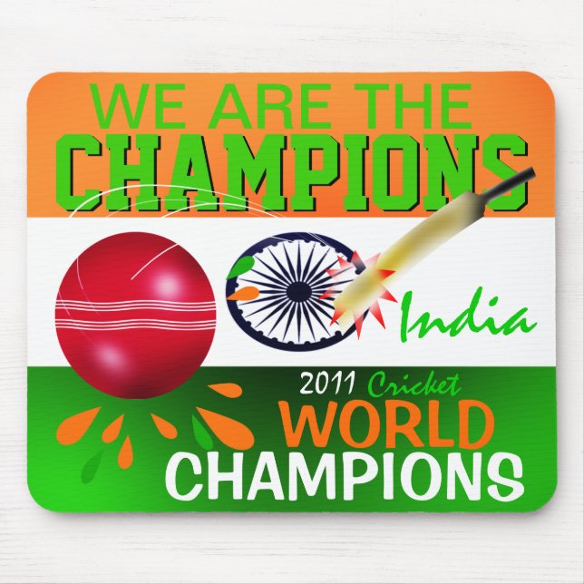 India ICC nós somos o críquete Mousepad dos (Frente)