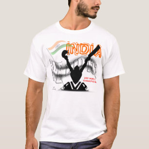 India "nós fizemo-lo" camisa dos campeões T do
