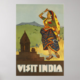 India Travel Poster Print Indian Art