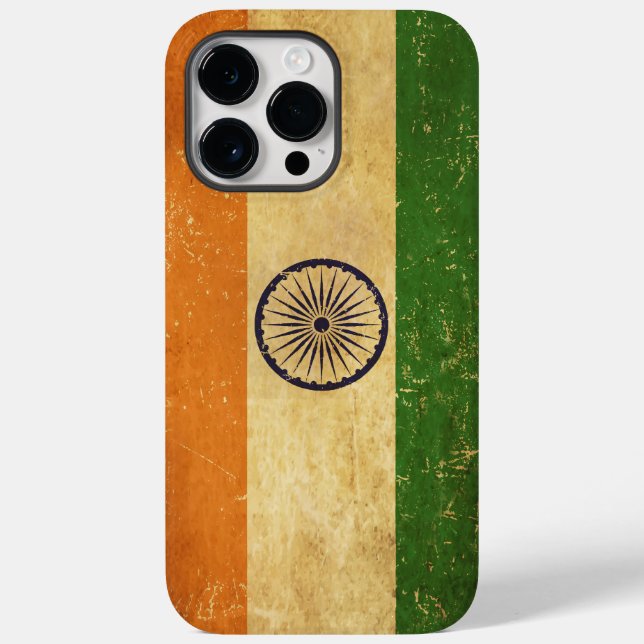 Indian Flag Vintage Grunge (Verso)