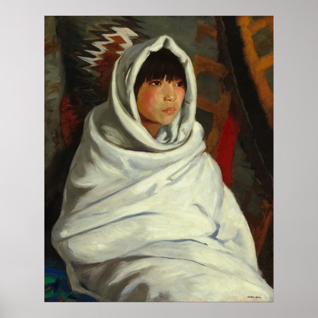 Indian Girl - Robert Henri Fine Art Poster (Frente)