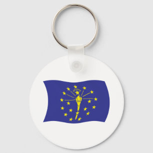 Indiana Flag Chaveiro