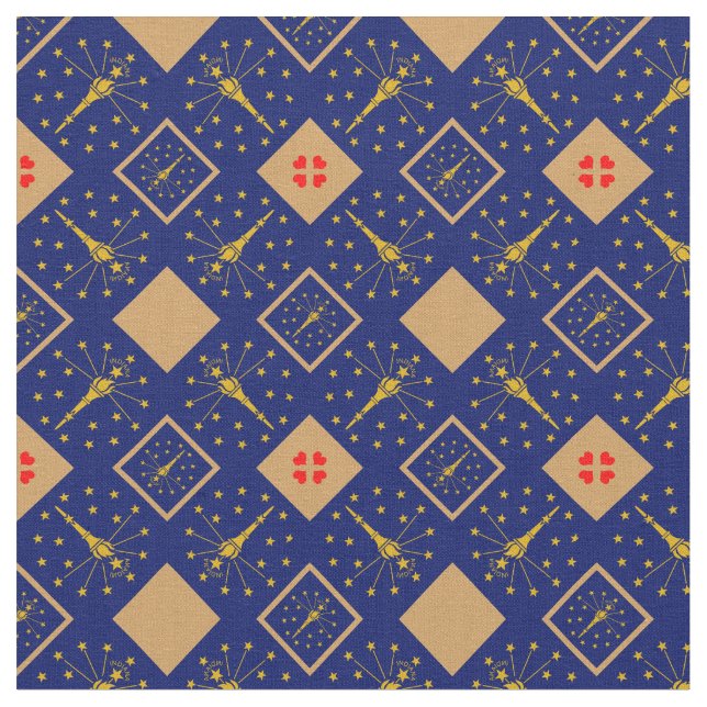 Indiana Flag & Indiana Trendy Tecido /fashion (Detalhe)