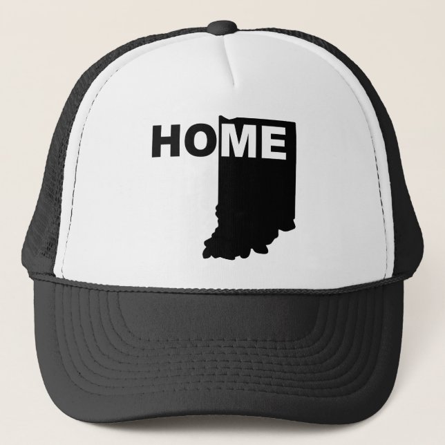 Indiana Home Longe Do Boné Da Bola Estatal (Frente)