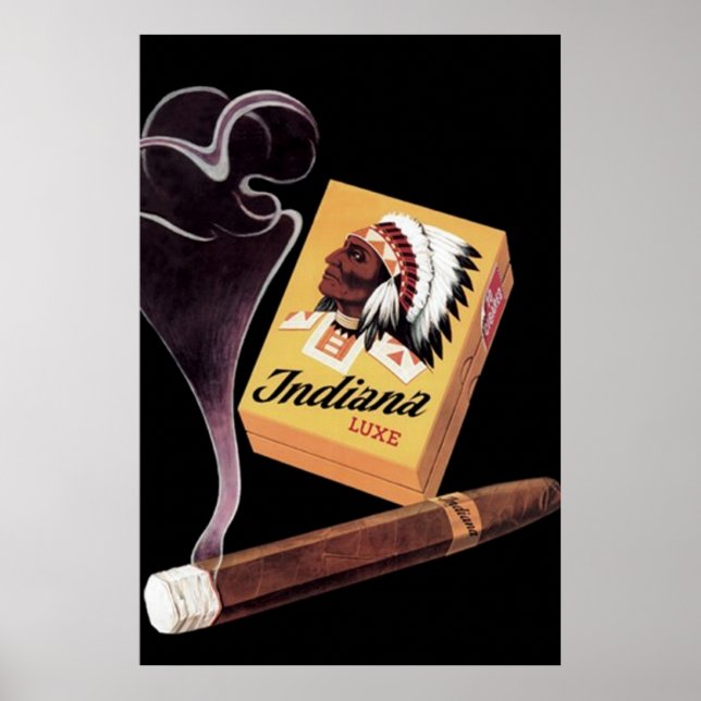 Indiana Lux Cigars Ad / Poster (Frente)