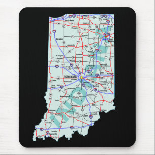 Indiana Map Mousepad