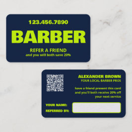 Indicação Cartão QR de Barbeiro