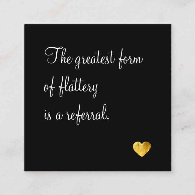 Indicação Coração Dourada de Fidelidade do Cliente do Cartão (Frente)